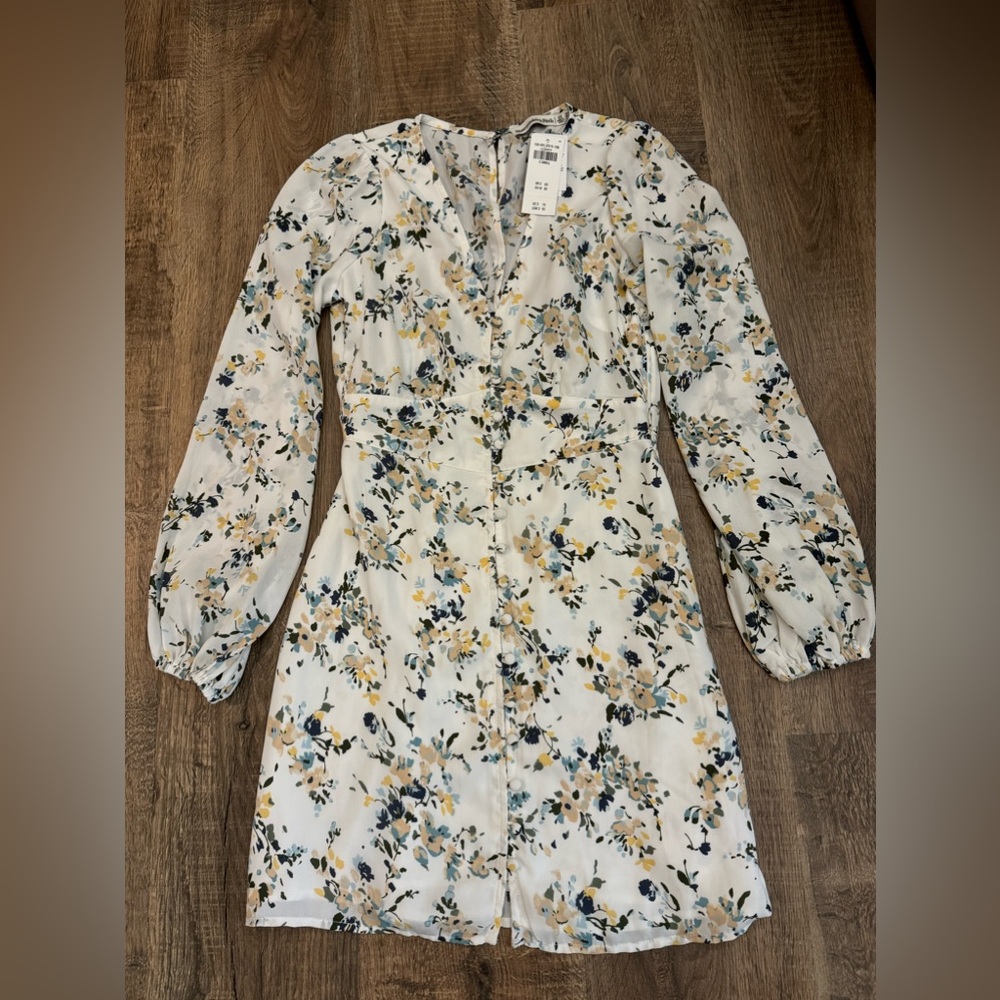 Abercrombie - floral long sleeve dress